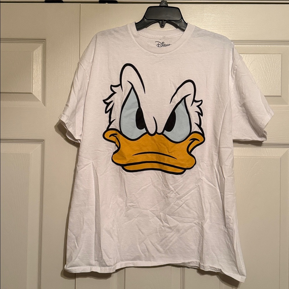 Disney White T-Shirt with Donald Duck Face XL